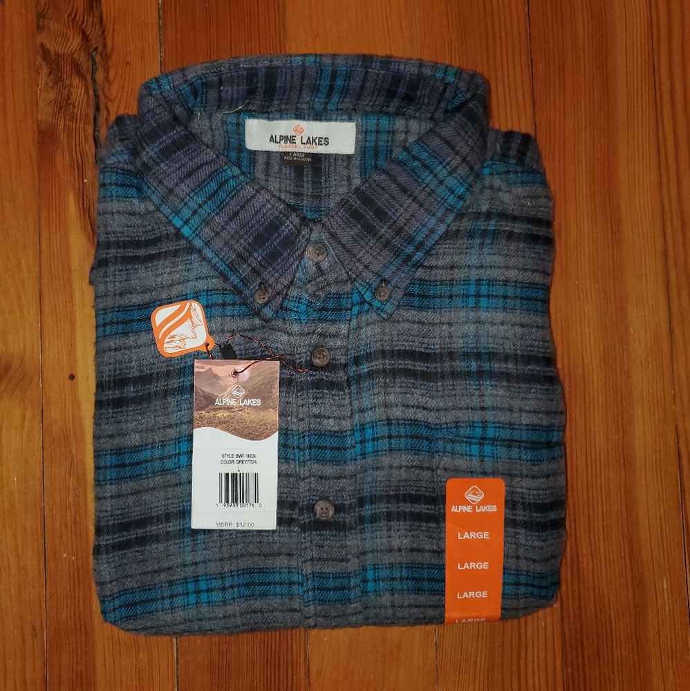 NWT Alpine Lakes Flannel
